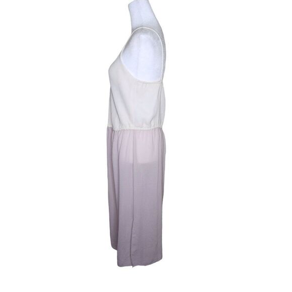 Vintage 70s Spaghetti Straps Slip Dress Womens Size 12 Pink White - Picture 5 of 7